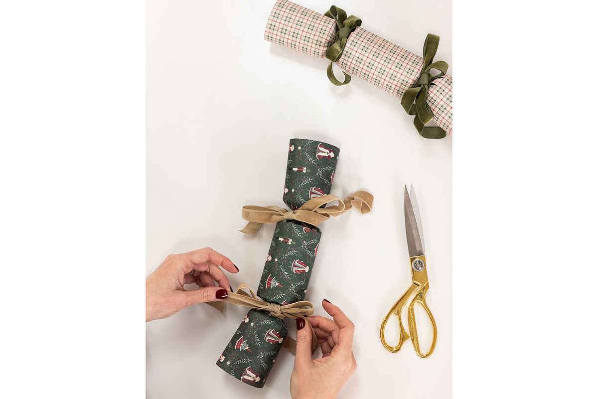 Bespoke Letterpress 10 Pack Christmas Cracker Kit - Mr & Mrs Claus Flywheel Stationery Tasmania