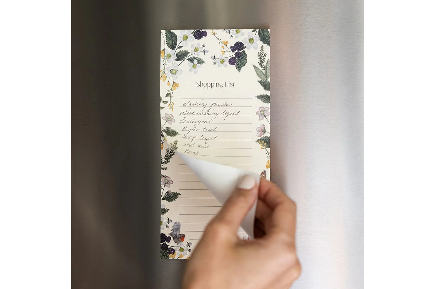 Bespoke Letterpress DL Notepad - Cockatoo Shopping List | Flywheel | Stationery | Tasmania