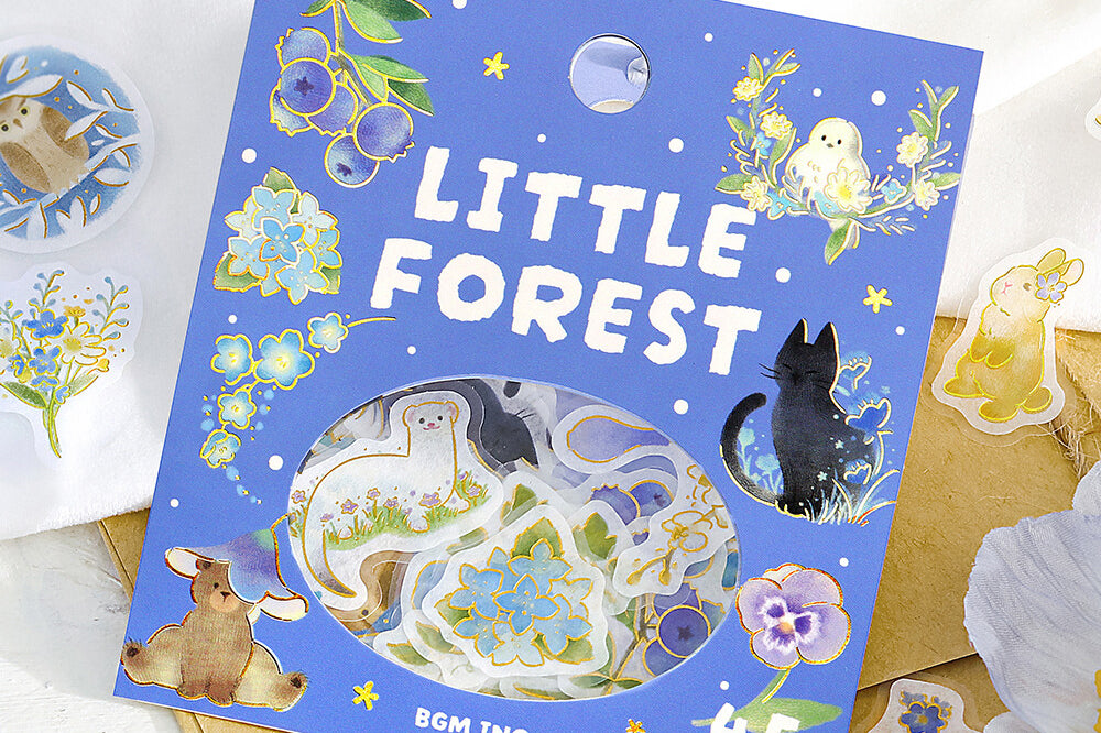 BGM Flake Stickers - Little Forest Blue | Flywheel | Stationery | Tasmania