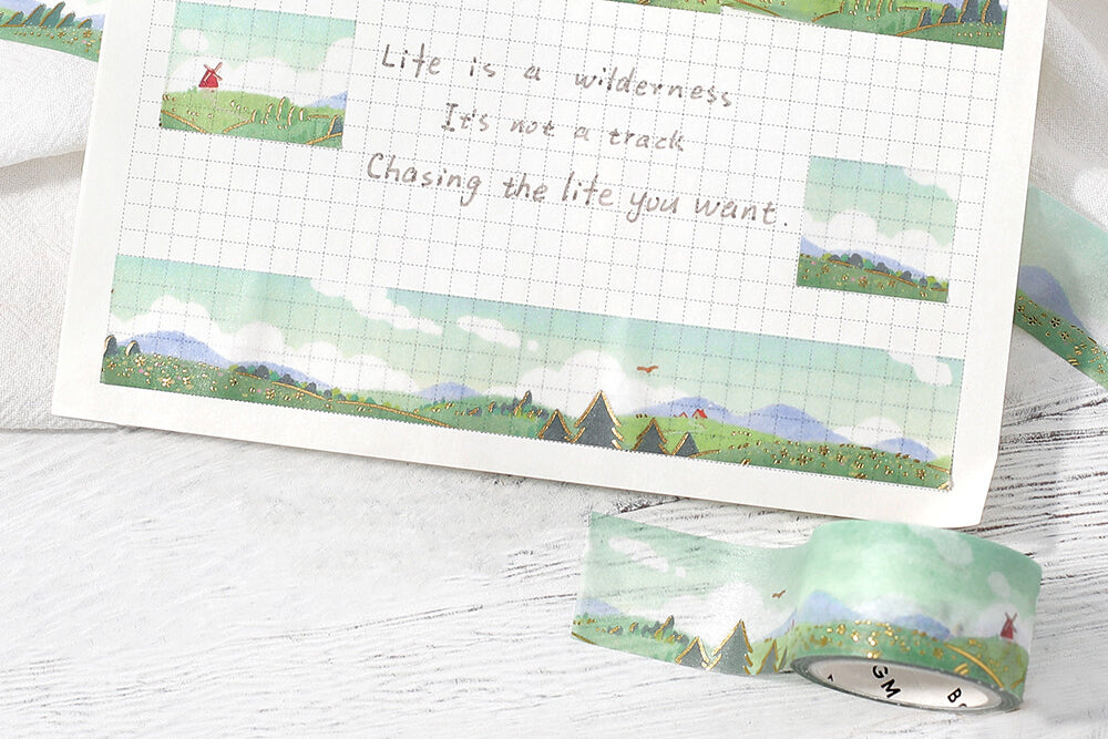 BGM Masking Tape - Dreamscape Field | Flywheel | Stationery | Tasmania