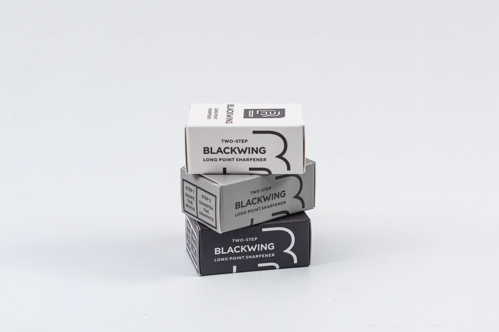 Blackwing Two-Step Long Point Sharpener - Grey | Flywheel | Stationery | Tasmania