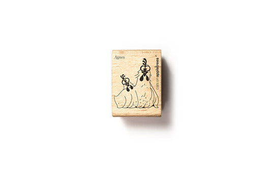 Cats on Appletrees Stamp - Agnes the Chicken