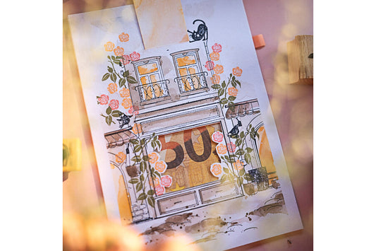 Cats on Appletrees Stamp - First Floor