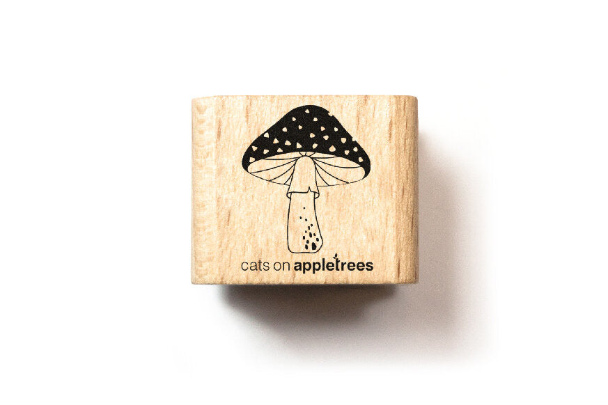 Cats on Appletrees Stamp - Fly Agaric