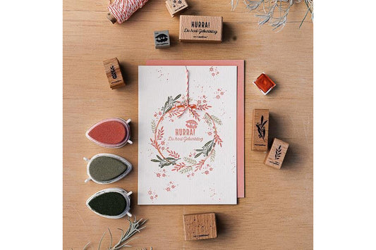 Cats on Appletrees Stamp - Olive Branch