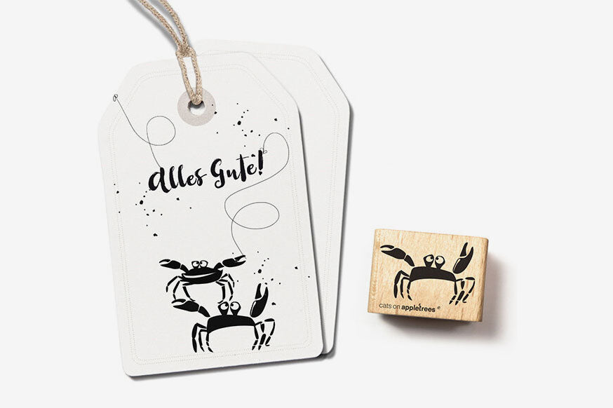 Cats on Appletrees Stamp - Peer the Crab