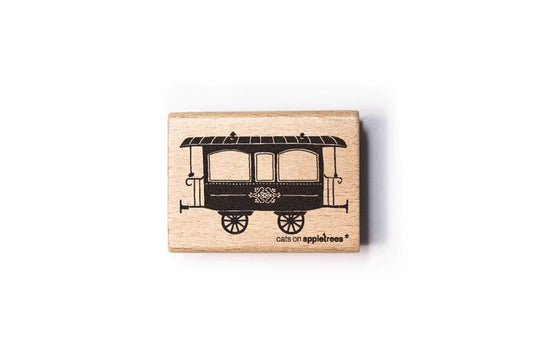 Cats on Appletrees Stamp - Railway Wagon