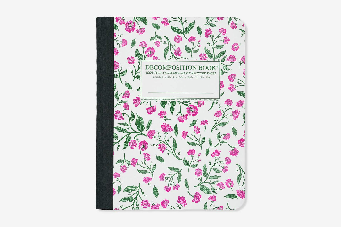 Decomposition Book Large - Sweet Peas | Flywheel | Stationery | Tasmania