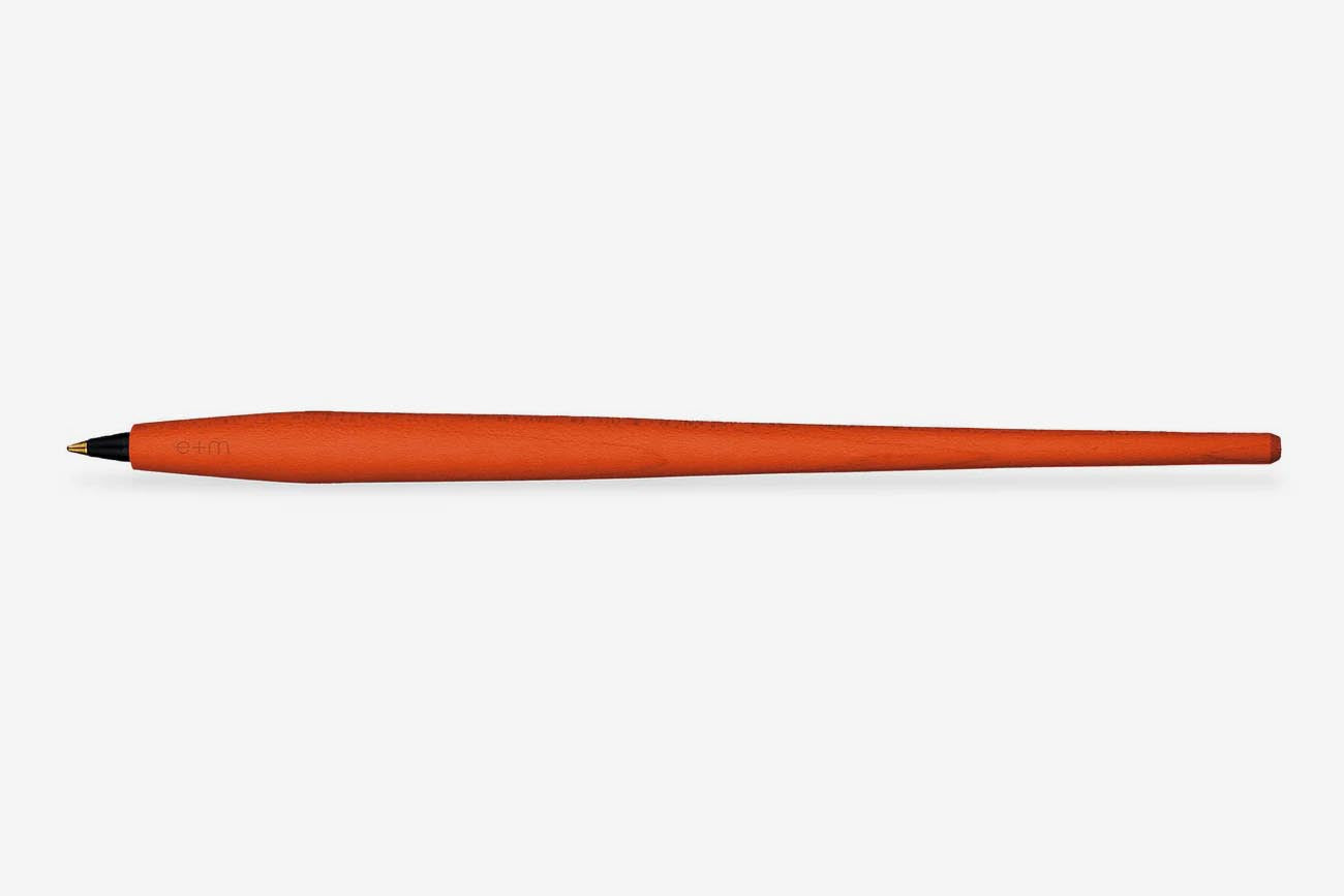 E+M Brush Ballpoint Pen - Beech Orange | Flywheel | Stationery | Tasmania