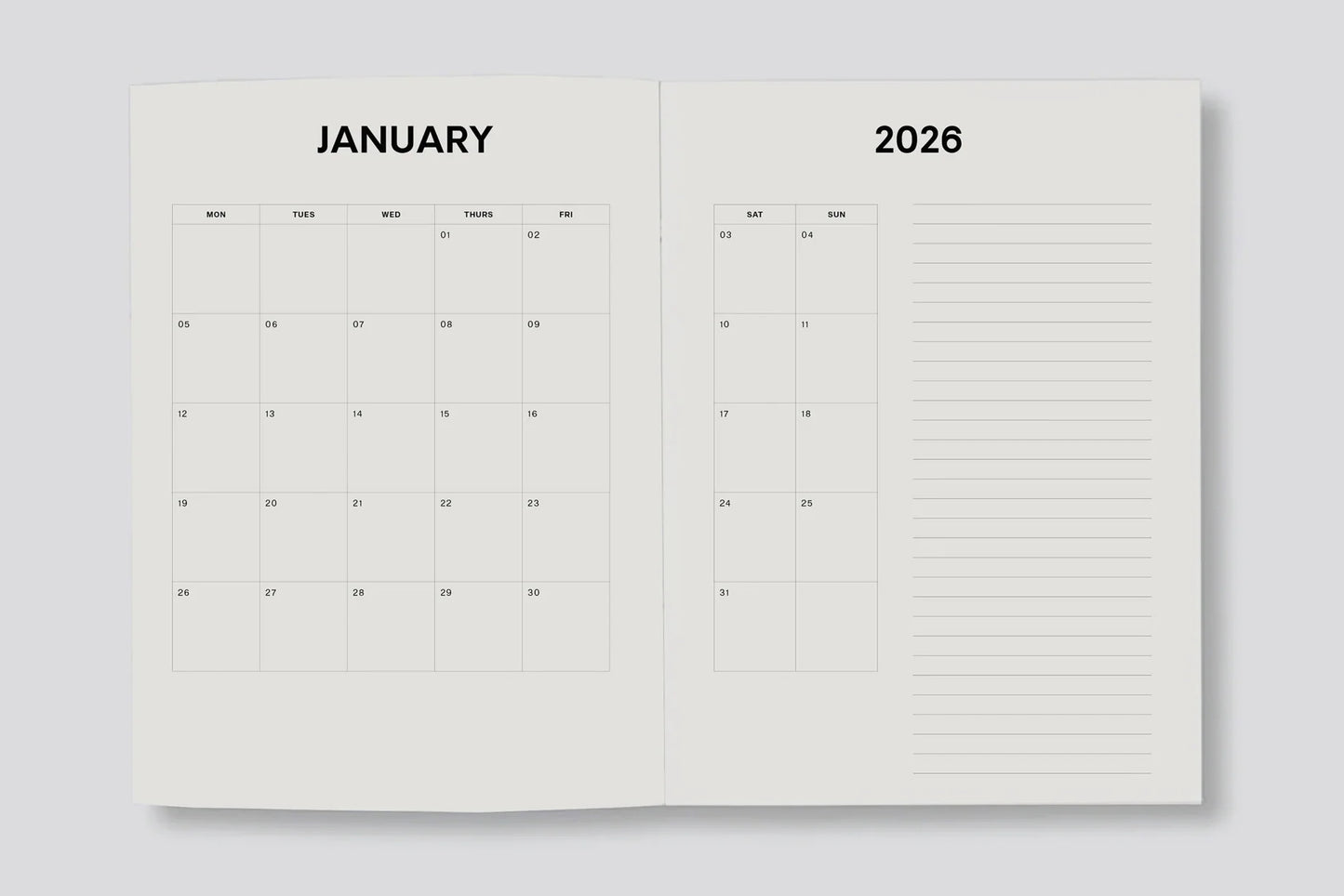 Father Rabbit 2026 Weekly Diary - Prussian Blue Floral | Flywheel | Stationery | Tasmania