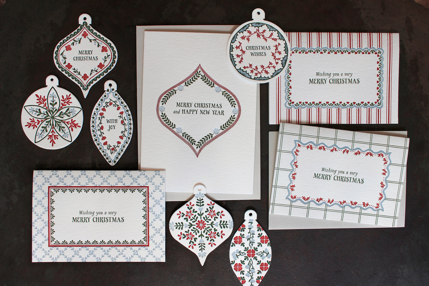 Letterpress Christmas Card - Ornamental | Flywheel | Stationery | Tasmania