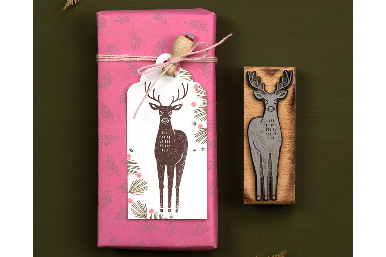 Perlenfischer Rubber Stamp - Winter Branch | Flywheel | Stationery | Tasmania