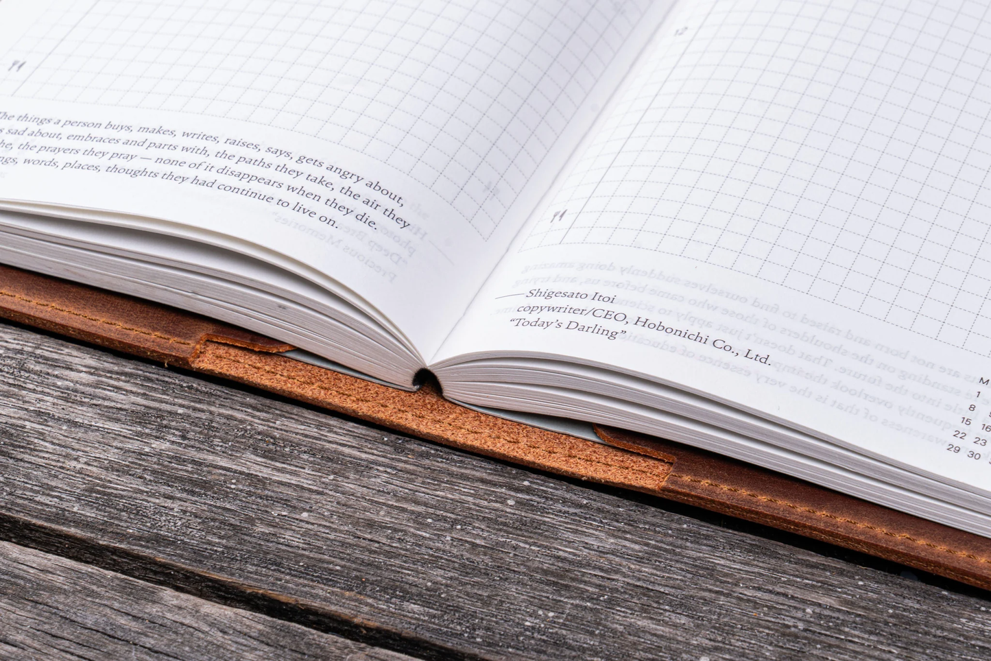 Galen Leather Slim A6 Notebook Cover - Crazy Horse Tan | Flywheel | Stationery | Tasmania