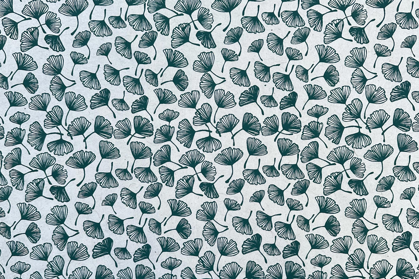 Lokta Gift Wrap - Gingko Leaf Blue/Grey | Flywheel | Stationery | Tasmania