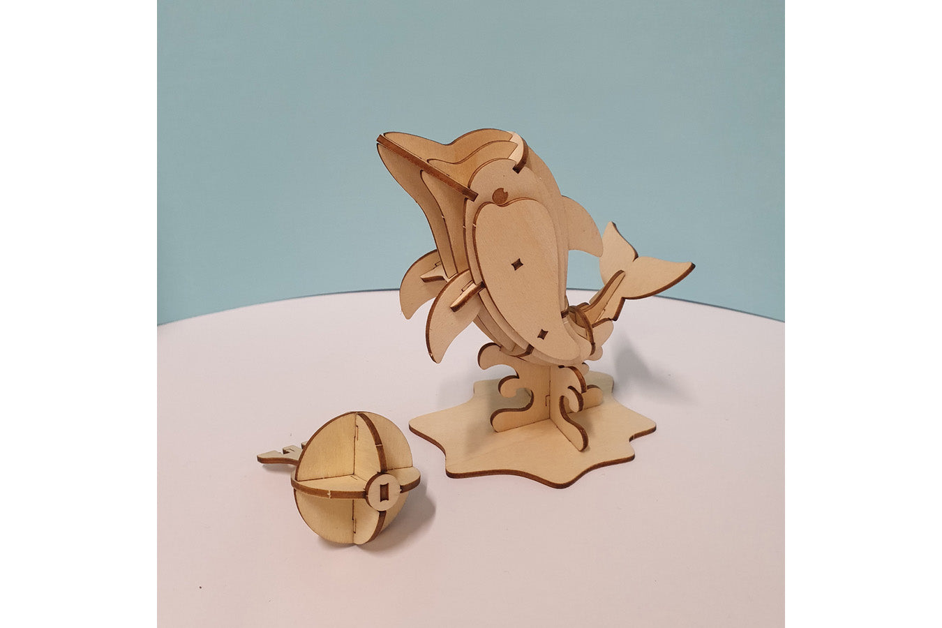 Ki-No-Ki 3D Wooden Puzzle - Dolphin | Flywheel | Stationery | Tasmania