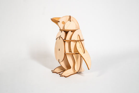 Ki-No-Ki 3D Wooden Puzzle - Penguin | Flywheel | Stationery | Tasmania