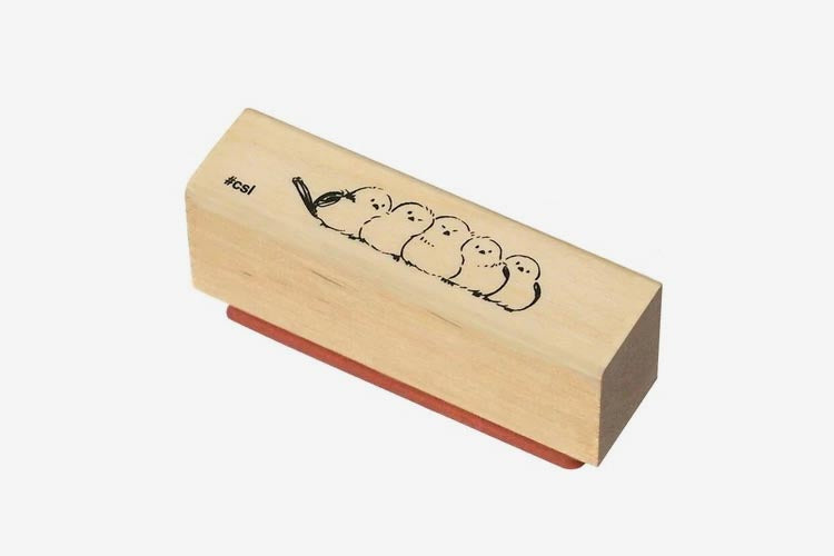 Kodomo No Kao Stamp - Row of Birds | Flywheel | Stationery | Tasmania