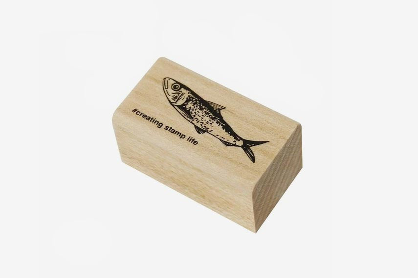 Kodomo No Kao Stamp - Sardine | Flywheel | Stationery | Tasmania