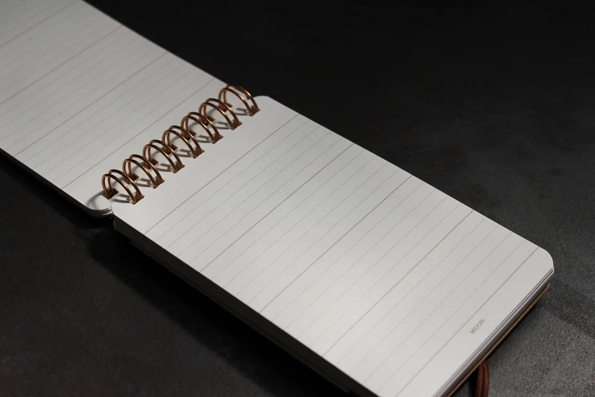 Midori Grain Notebook - Memo Red