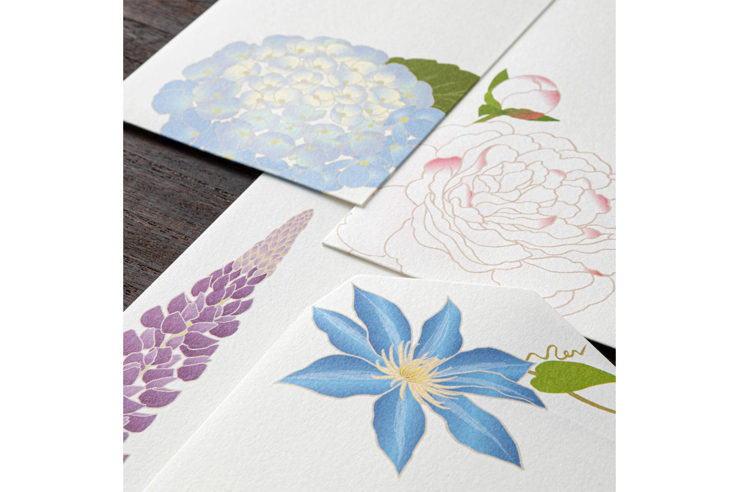 Kami Letter & Envelope Set - Summer Flowers General Flywheel Stationery Tasmania