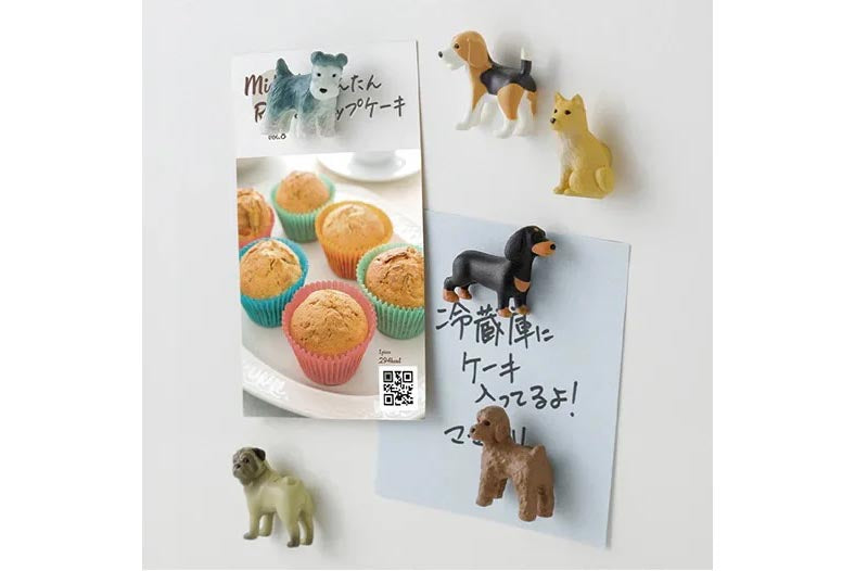 Midori Mini Magnets 6 Piece - Dog | Flywheel | Stationery | Tasmania