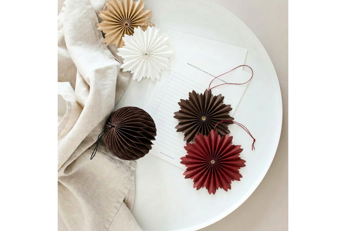 Nordic Rooms Hanging Star Ornament - Classic Red General Flywheel Stationery Tasmania