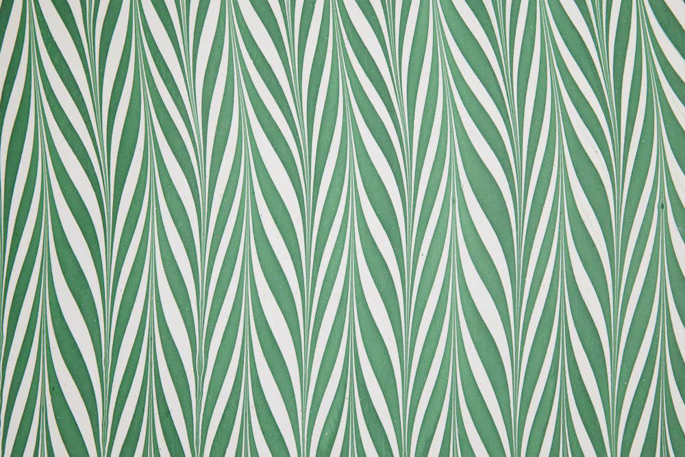 Paper Mirchi Hand Marbled Gift Wrap - Candy Stripes Green Flywheel Stationery Tasmania