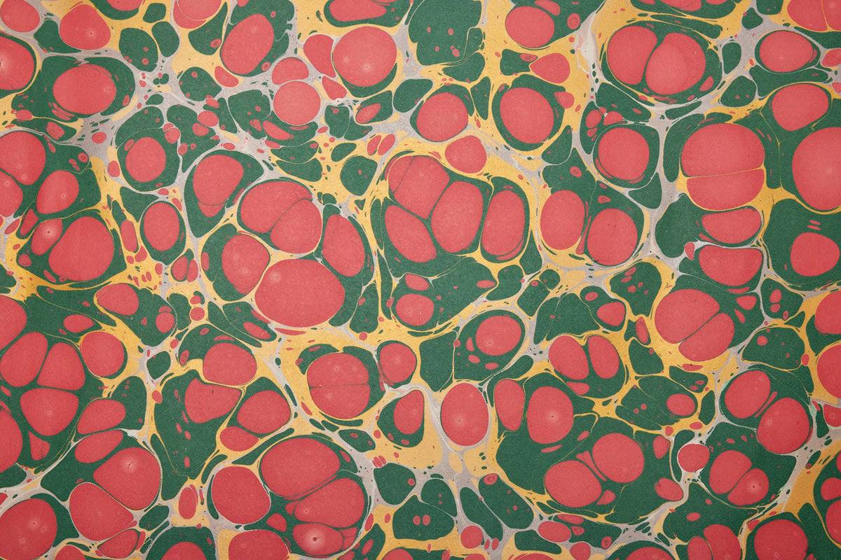 Paper Mirchi Hand Marbled Gift Wrap - Stone Festive Mix Flywheel Stationery Tasmania