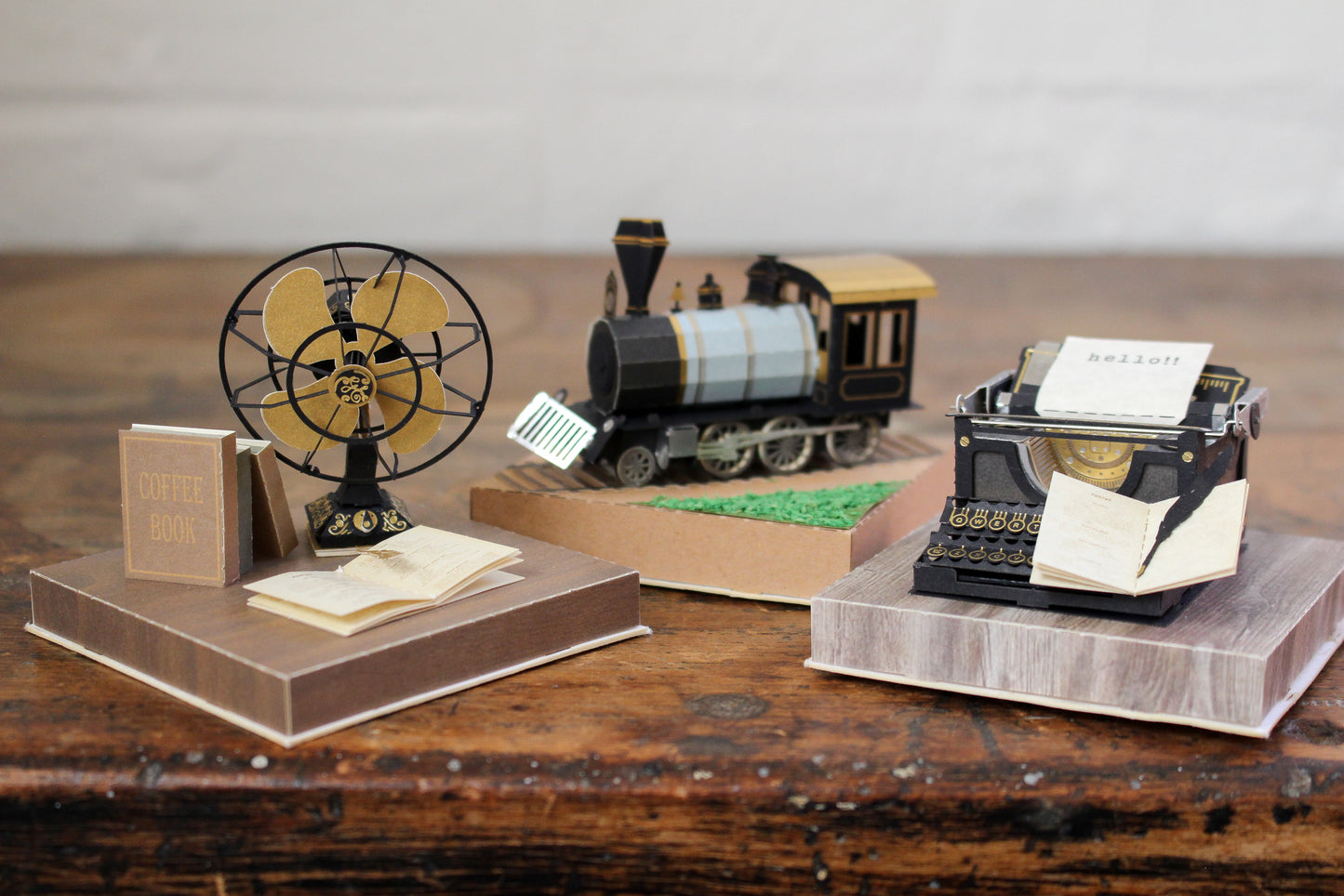 PaperNthought 3D Paper Puzzle - Typewriter | Flywheel | Stationery | Tasmania