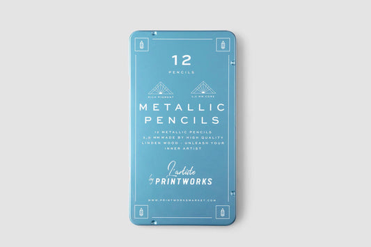 Printworks Colour Pencils Set of 12 - Metallic | Flywheel | Stationery | Tasmania