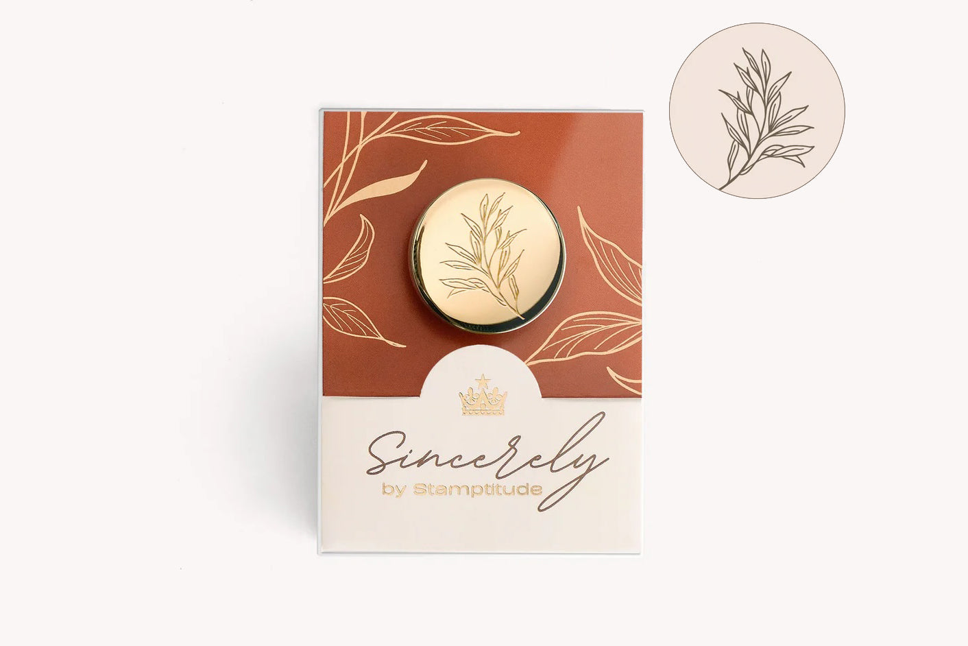 Stamptitude Wax Stamp Head - Eucalyptus | Flywheel | Stationery | Tasmania