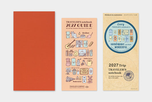 Traveler's Company 2027 Monthly Diary Refill - Regular Flywheel Stationery Tasmania
