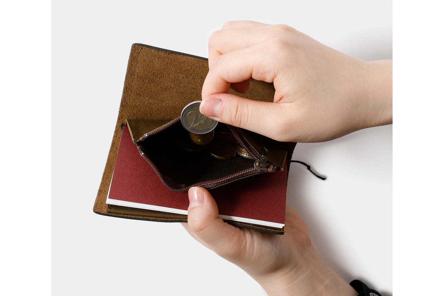 Traveler's Factory Passport Cotton Zipper Case - Olive | Flywheel | Stationery | Tasmania