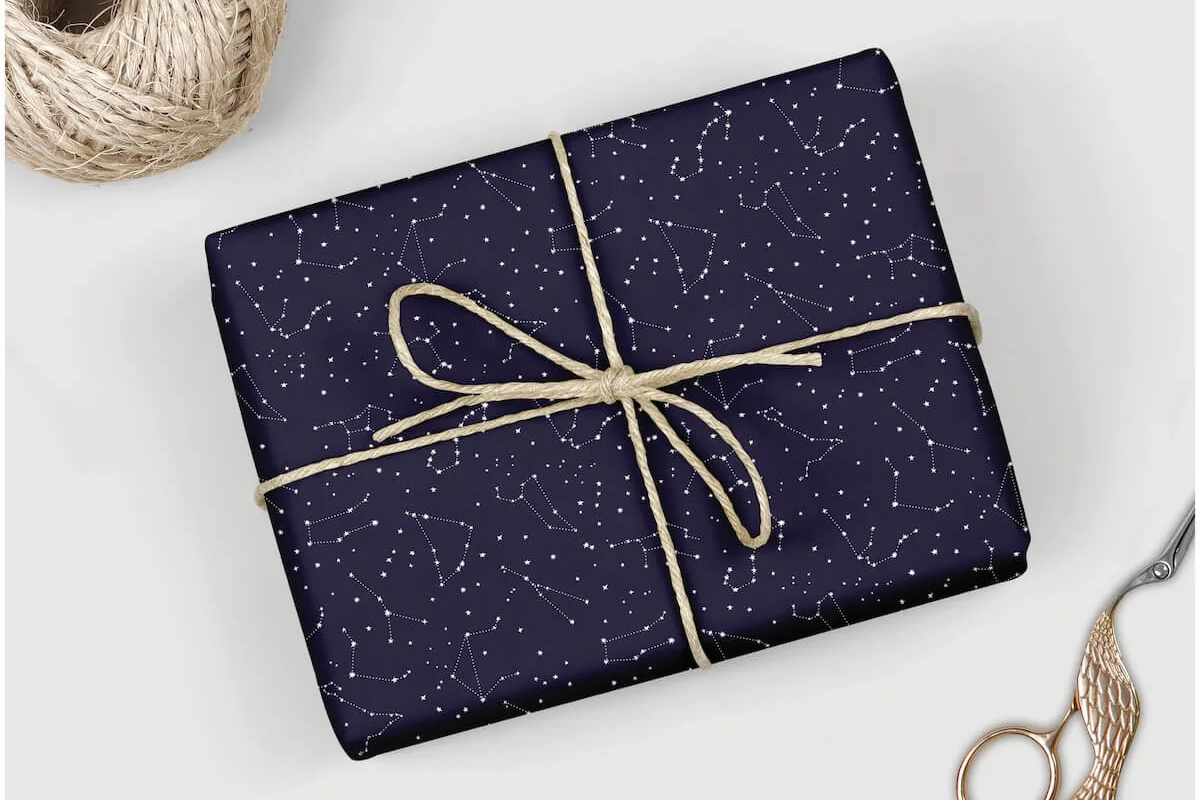 Zetta Florence Double Sided Decorative Wrap - Horoscope | Flywheel | Stationery | Tasmania