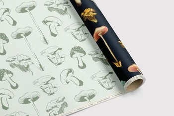 Zetta Florence Double Sided Decorative Wrap - Mushrooms | Flywheel | Stationery | Tasmania