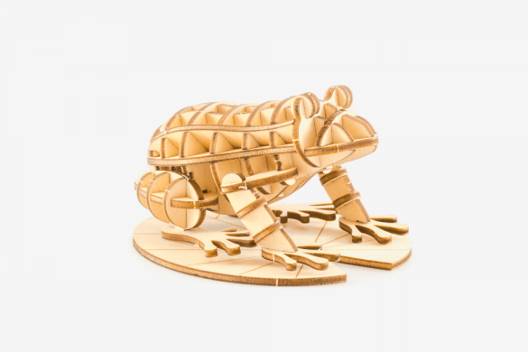 Ki-gu-mi Plywood Puzzle - Frog | Flywheel | Stationery | Tasmania