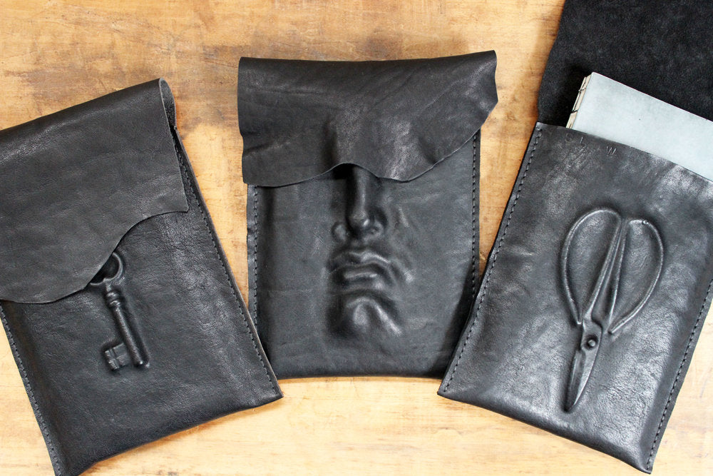 Slow Design Leather - Scissors Pochette | Flywheel | Stationery | Tasmania