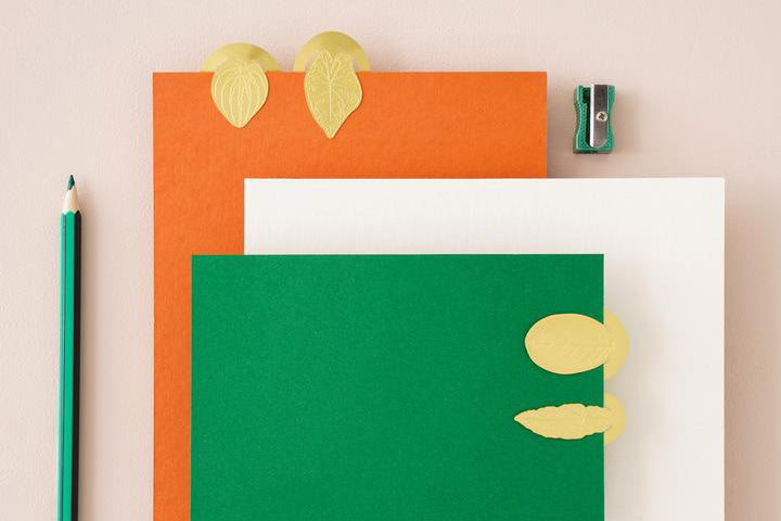 Another Studio Brass Leaf Bookmarks | Flywheel | Stationery | Tasmania