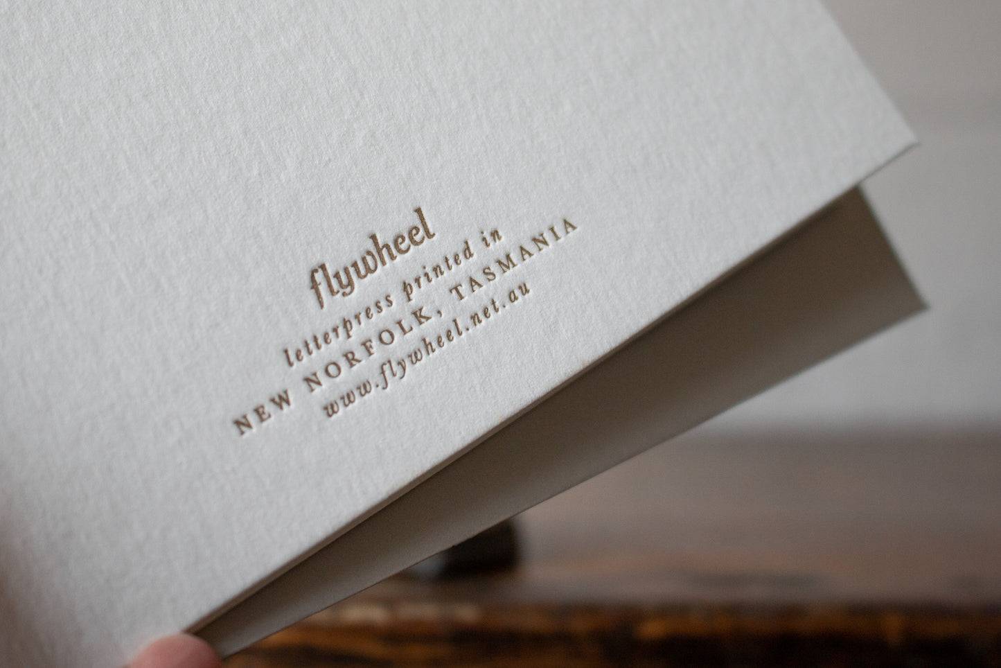 Letterpress Christmas Card - With Love This Christmas | Flywheel | Stationery | Tasmania