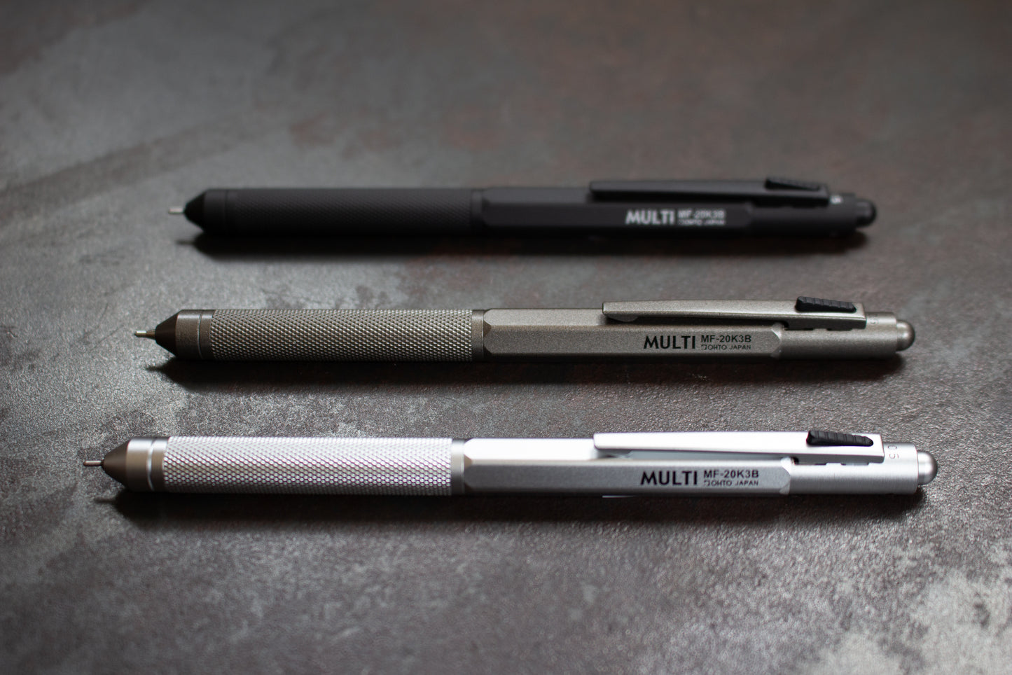 OHTO Multi 2+1 Multifunction Pen - Gunmetal Grey | Flywheel | Stationery | Tasmania