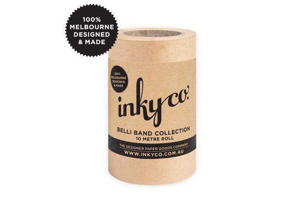 Inky Co Belli Band - Brown Kraft | Flywheel | Stationery | Tasmania