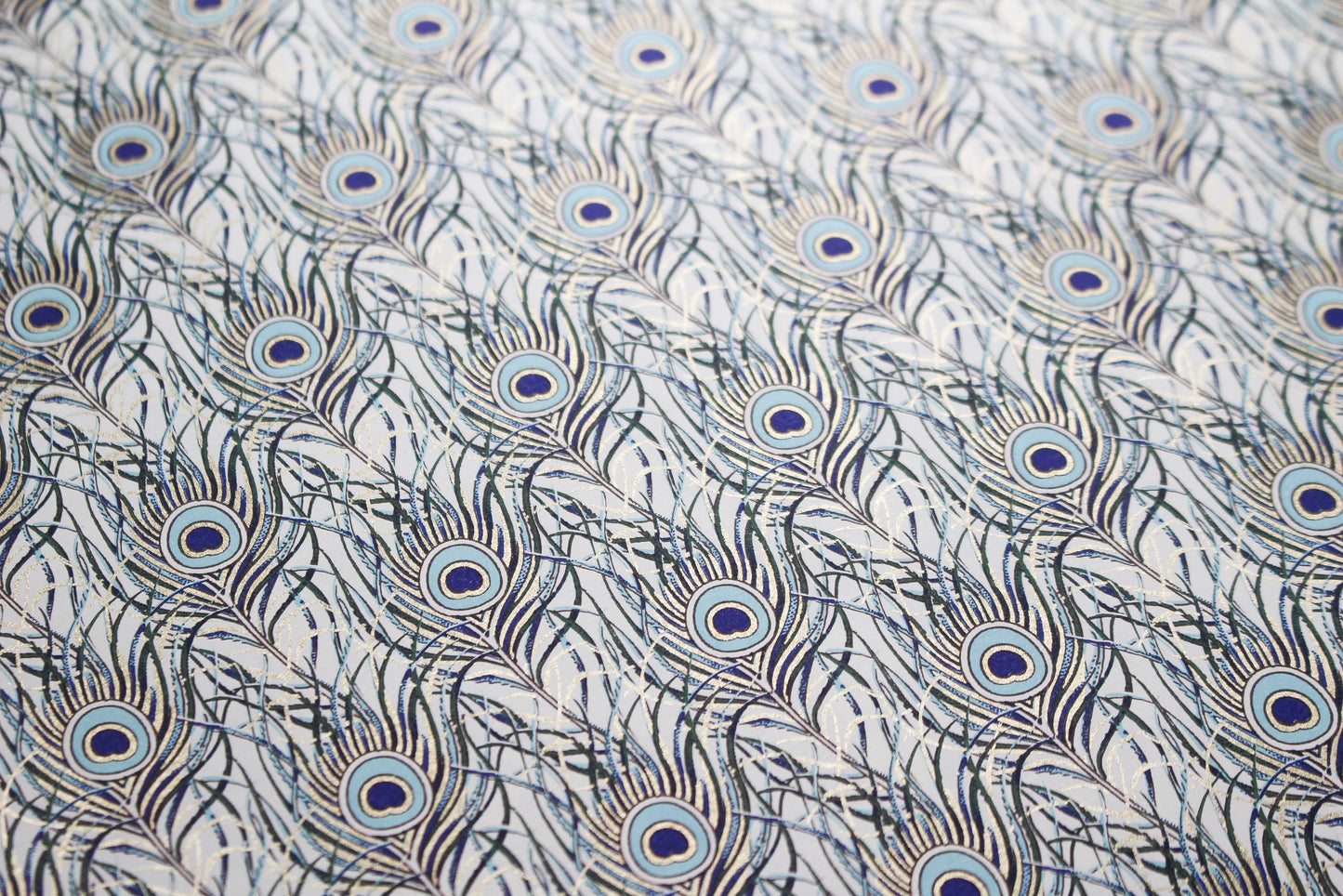 Rossi Gift Wrap - Peacock Feathers | Flywheel | Stationery | Tasmania
