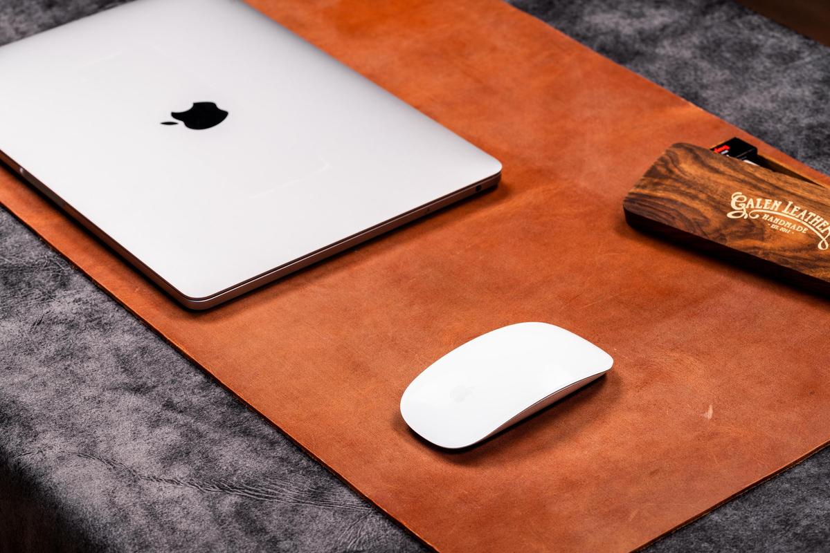 Galen Leather Desk Pad - Crazy Horse Tan | Flywheel | Stationery | Tasmania