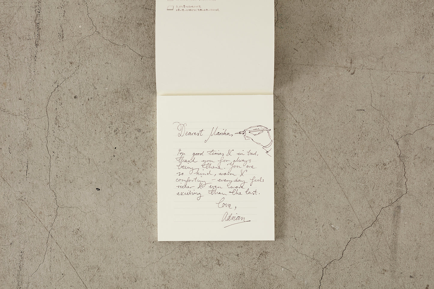 MD Letter Pad - Cream | Flywheel | Stationery | Tasmania