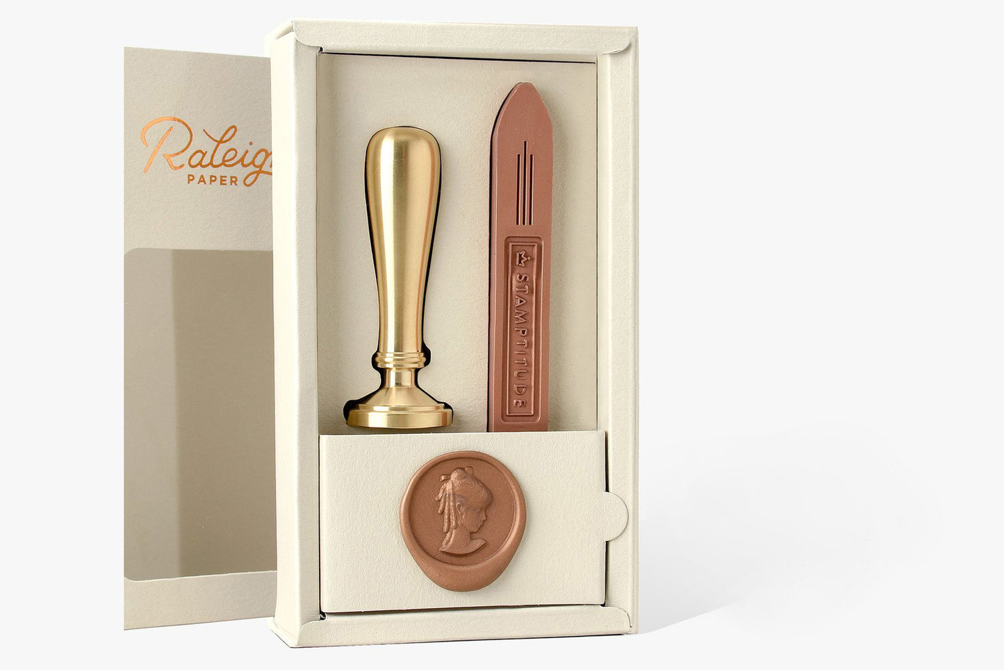 Raleigh Paper Brass Wax Stamp - Crown | Flywheel | Stationery | Tasmania