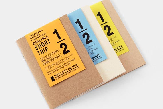 Traveler's Factory Passport Notebook Refill - Short Trip Cream | Flywheel | Stationery | Tasmania