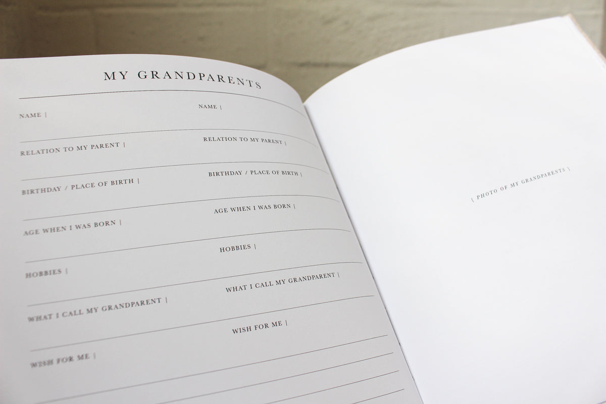 Write To Me Baby Journal - Natural Boxed | Flywheel | Stationery | Tasmania