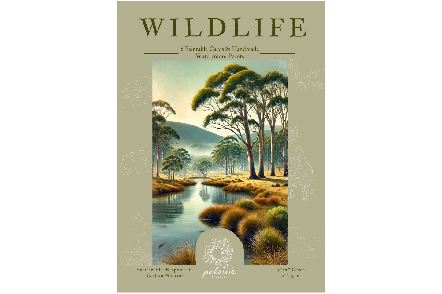 Palawa Pigments Watercolour Paintable Pad - Wildlife | Flywheel | Stationery | Tasmania
