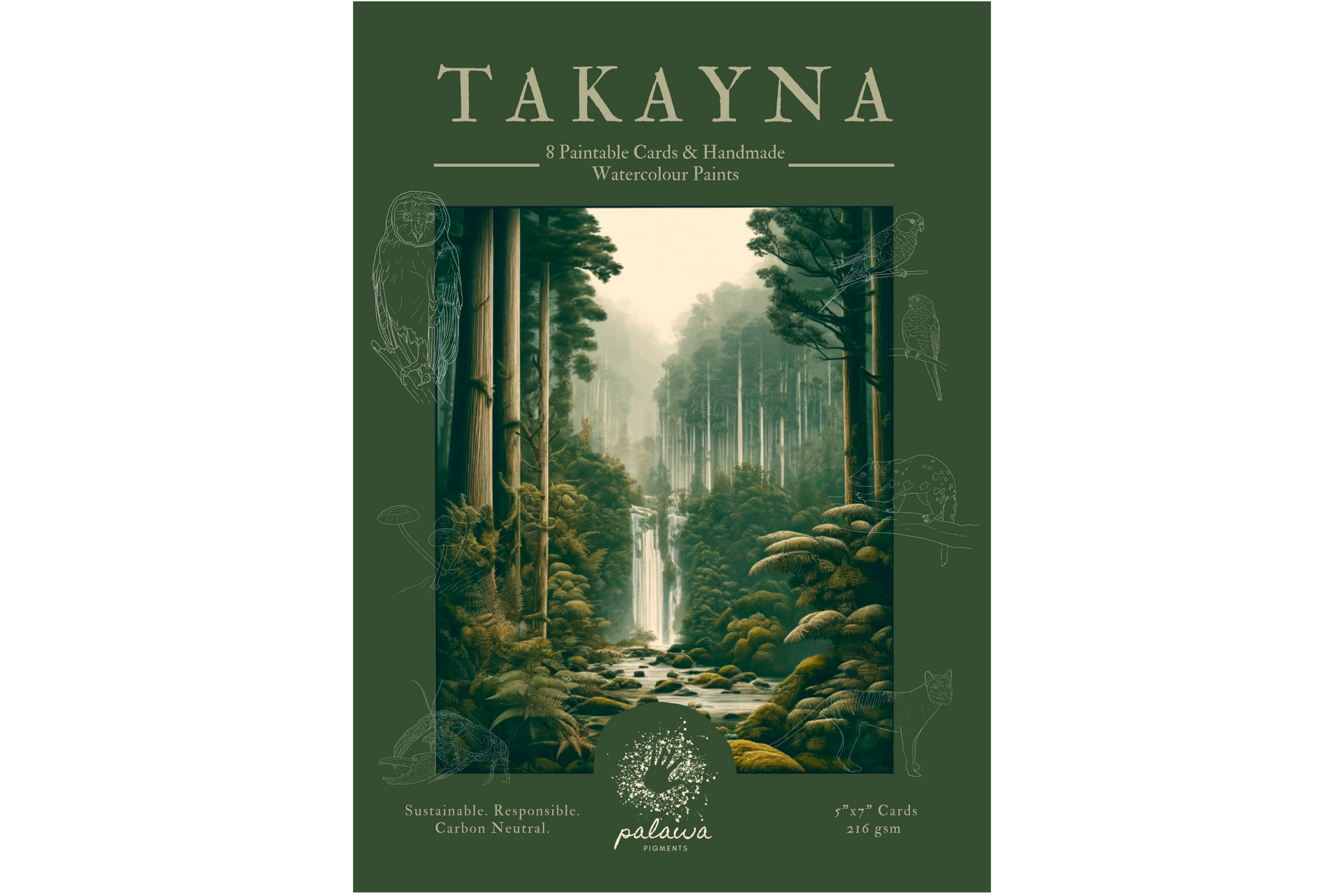 Palawa Pigments Watercolour Paintable Pad - Takayna | Flywheel | Stationery | Tasmania