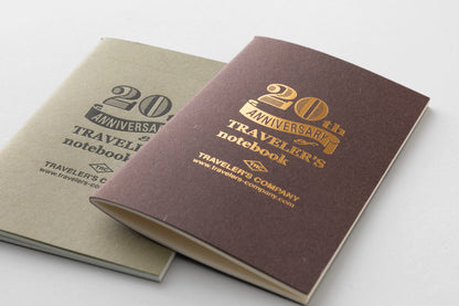 Traveler's Company 20th Anniversary Limited Card Size Set - Black | Flywheel | Stationery | Tasmania